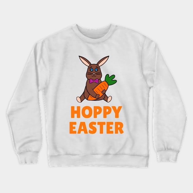 HOPPY Easter Bunny Carrot Crewneck Sweatshirt by SartorisArt1